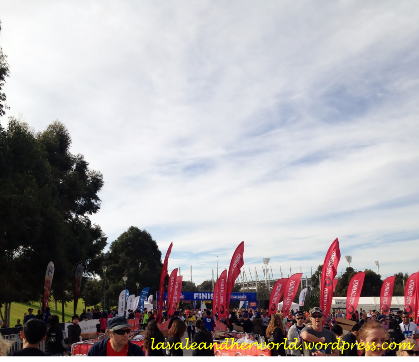 Run Melbourne - Finish Line (Photo Credit: lavaleandherworld.wordpress.com)